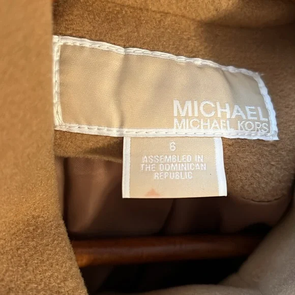 Michael Kors camel wool blend coat - Picture 6 of 8